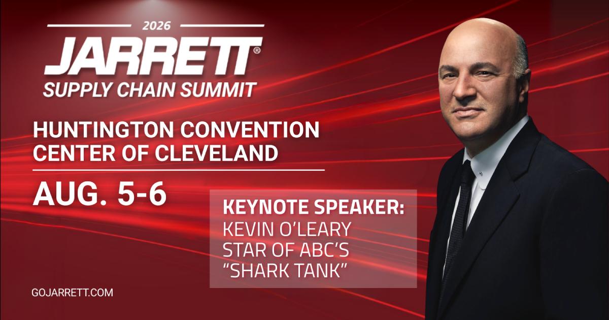Shark Tank Keynote Speaker Kevin O'Leary Set for Jarrett Supply Chain Summit